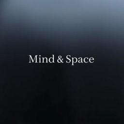 A sleek black background featuring the words "Mind Space" elegantly displayed in a modern, minimalist font