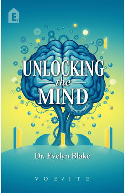 A captivating book cover design for "Unlocking the Mind" by Dr