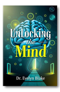 A captivating book cover design for "Unlocking the Mind" by Dr