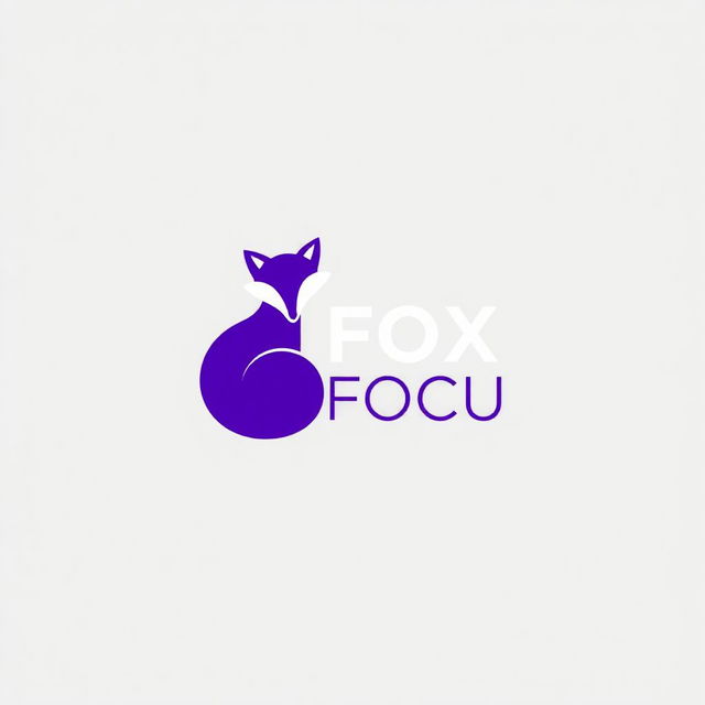 A minimalist logo for a Telegram channel named 'FOX FOCUS', focused on preparing for OGE in Russia