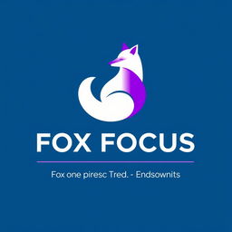 A minimalist logo for a Telegram channel named 'FOX FOCUS', focused on preparing for OGE in Russia