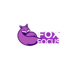A stylish logo for a Telegram channel called 'FOX FOCUS', aimed at OGE preparation in Russia