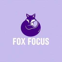 A stylish logo for a Telegram channel called 'FOX FOCUS', aimed at OGE preparation in Russia