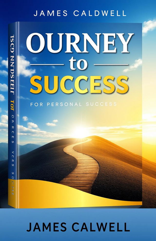 A visually striking book cover for 'Journey to Success' by James Caldwell