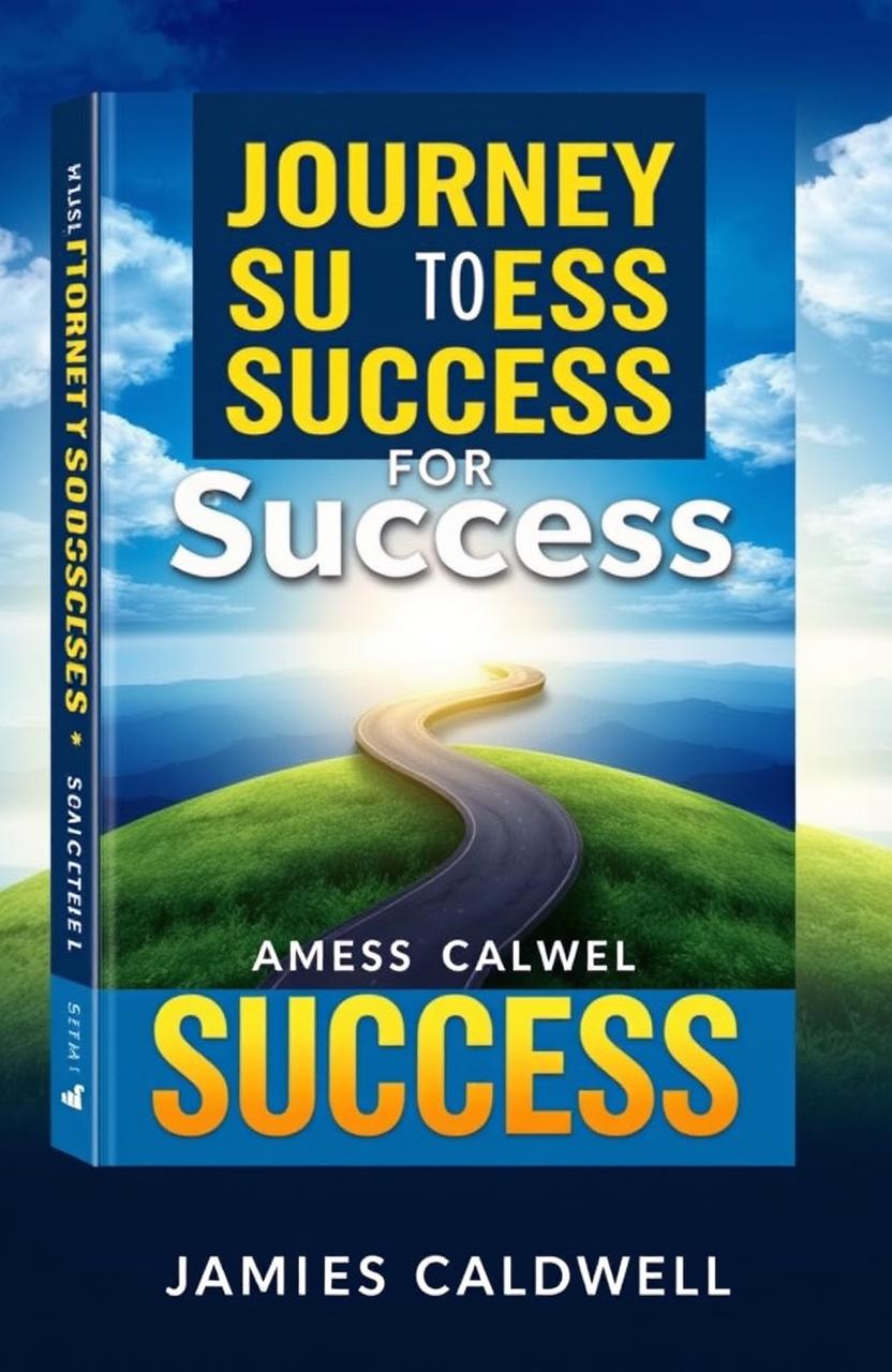 A visually striking book cover for 'Journey to Success' by James Caldwell