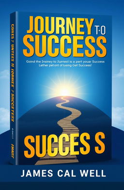 A visually striking book cover for 'Journey to Success' by James Caldwell