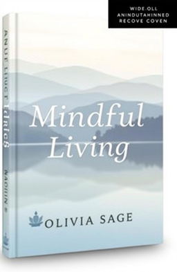 A visually appealing book cover design for 'Mindful Living' by Olivia Sage