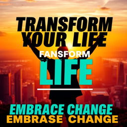 A vibrant and eye-catching YouTube thumbnail with a cinematic appearance, showcasing a powerful transformation theme