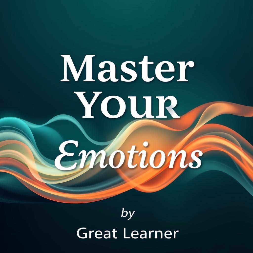 A captivating and inspiring book cover for *Master Your Emotions* by Great Learner