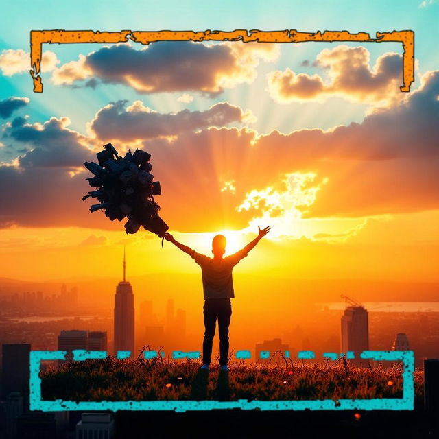 A captivating YouTube thumbnail featuring bold, impactful text that reads "TRANSFORM YOUR LIFE" and "EMBRACE CHANGE" against a stunning sunset background