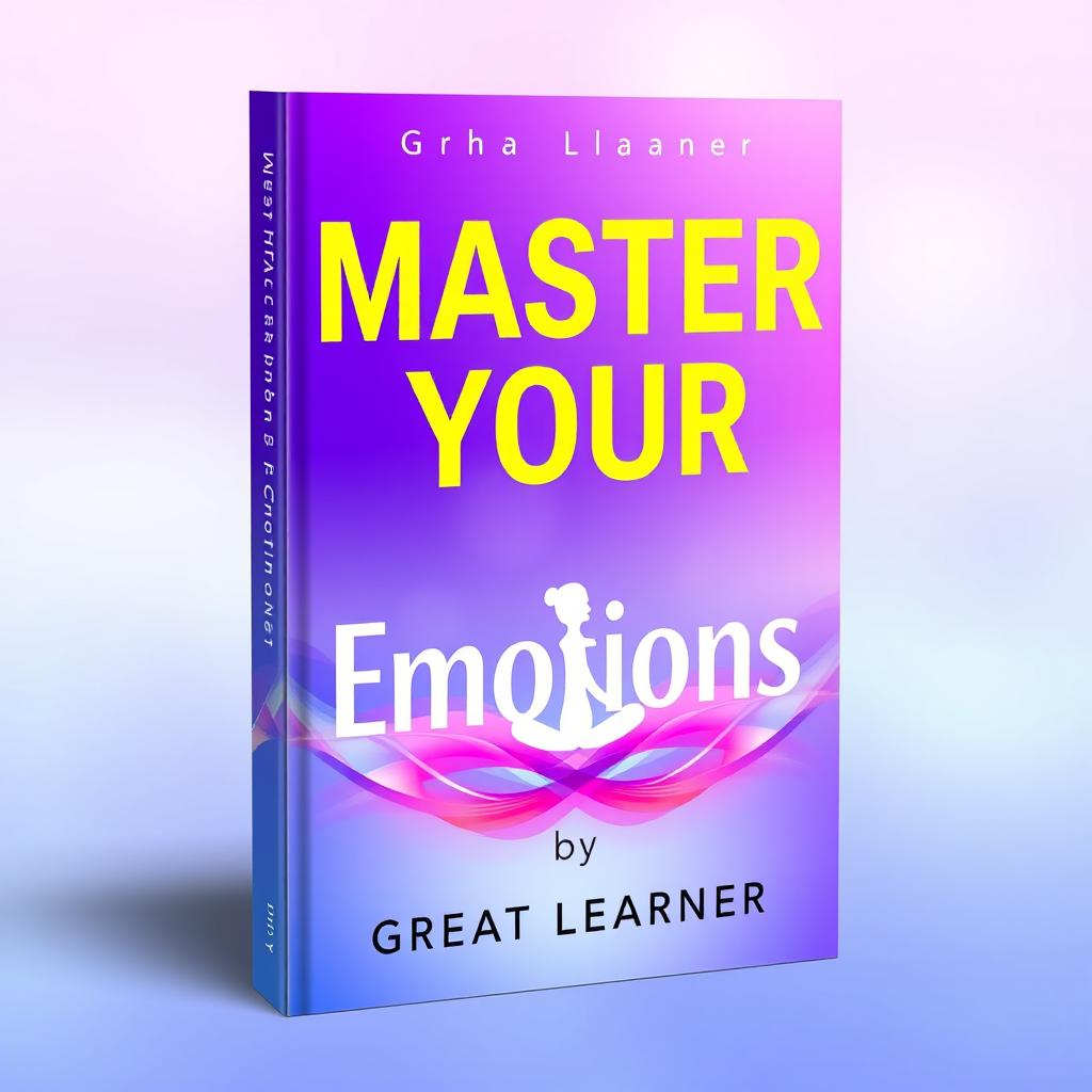 A visually striking and engaging book cover for *Master Your Emotions* by Great Learner