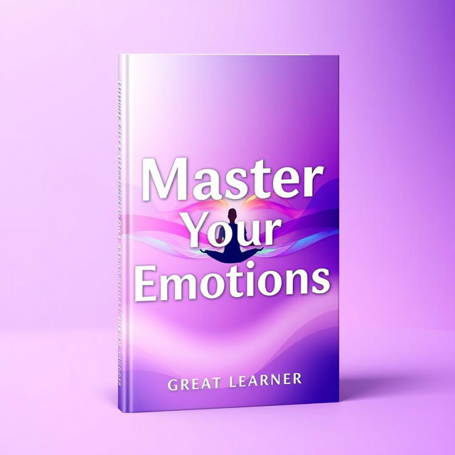 A visually striking and engaging book cover for *Master Your Emotions* by Great Learner