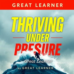 An energizing and motivational book cover for *Thriving Under Pressure* by Great Learner
