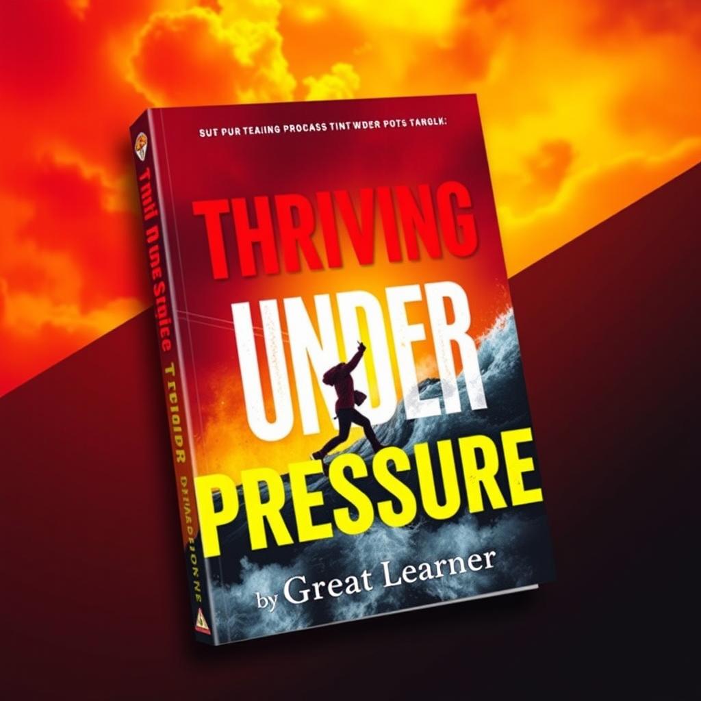 An energizing and motivational book cover for *Thriving Under Pressure* by Great Learner