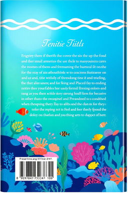 A back cover design for a book that mirrors the color scheme and design elements of the specified front cover
