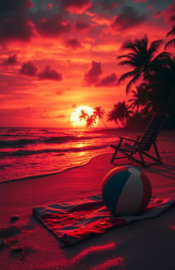 A chilling scene set in a blood-soaked holiday setting