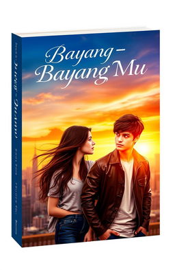 A romantic book cover for 'Bayang - Bayang Mu'