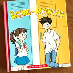 A whimsical book cover for 'Bayang - Bayang Mu'