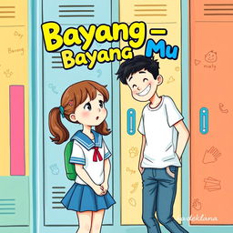 A whimsical book cover for 'Bayang - Bayang Mu'