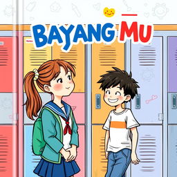 A whimsical book cover for 'Bayang - Bayang Mu'