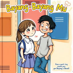 A whimsical book cover for 'Bayang - Bayang Mu'