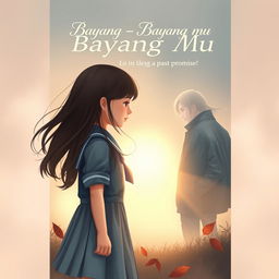 A heartfelt and evocative book cover for 'Bayang - Bayang Mu'