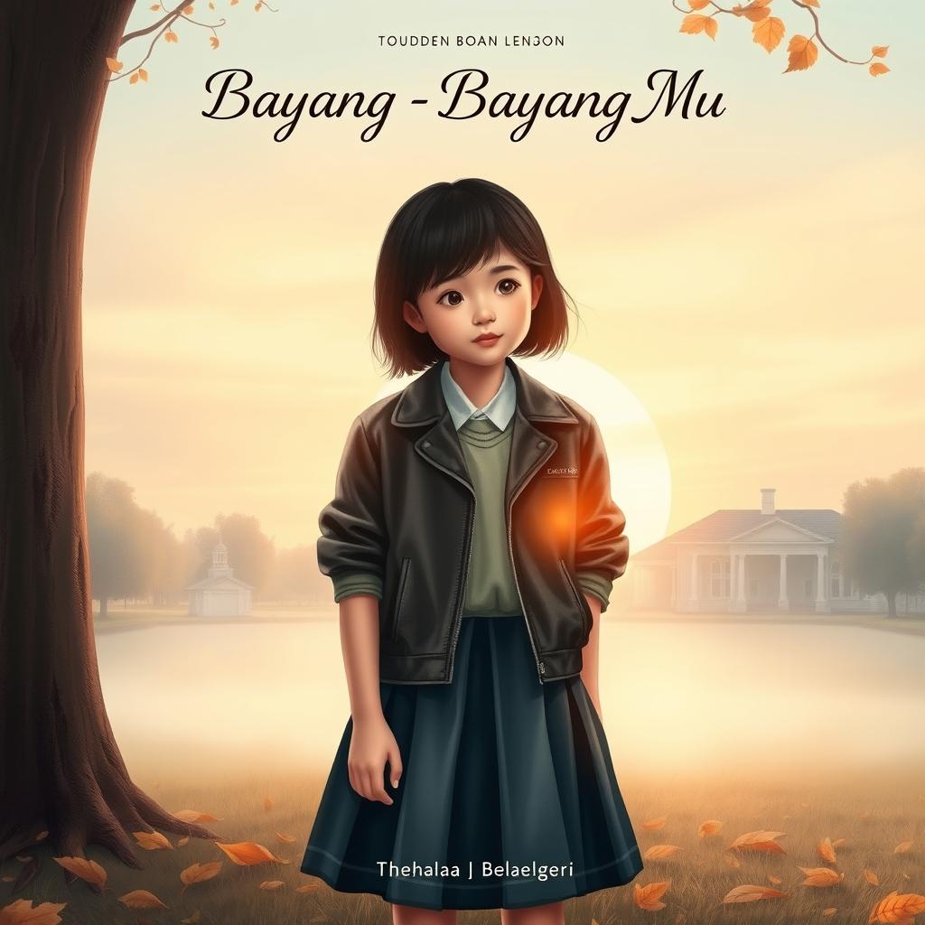 A touching book cover for 'Bayang - Bayang Mu'