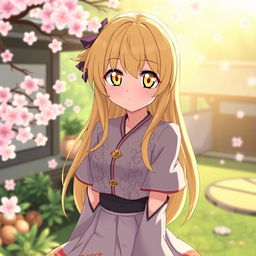 A stunning illustration of Shinobu Oshino, a popular character from the anime Monogatari Series