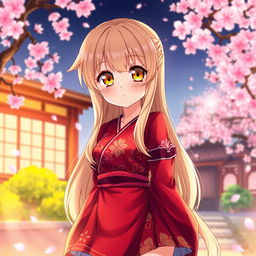 A stunning illustration of Shinobu Oshino, a popular character from the anime Monogatari Series