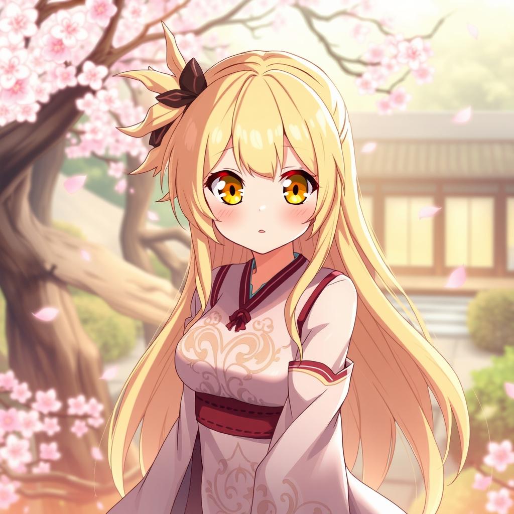 A stunning illustration of Shinobu Oshino, a popular character from the anime Monogatari Series