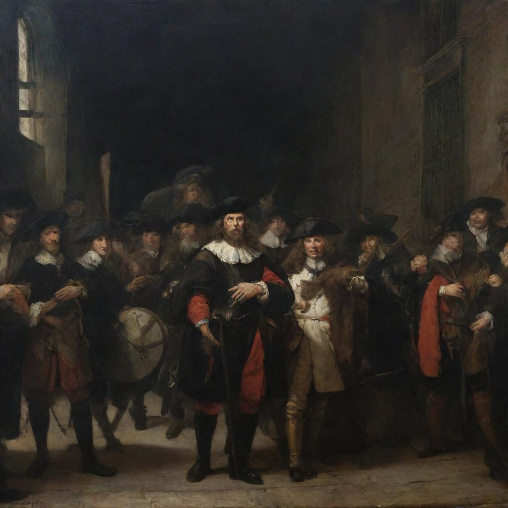 The Night Watch rembrant style