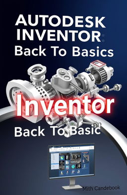 A comprehensive, visually appealing guidebook cover titled 'Autodesk Inventor: Back To Basics'