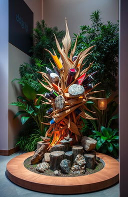 A captivating artistic project created by Masud Karim that showcases a vibrant explosion of colors and textures reflecting a blend of cultural influences