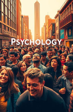 A visual representation of 'Psychology of the Crowds', showcasing a diverse group of people in an urban setting