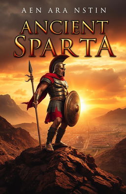 A dramatic and powerful novel cover depicting ancient Sparta