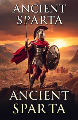 A dramatic and powerful novel cover depicting ancient Sparta