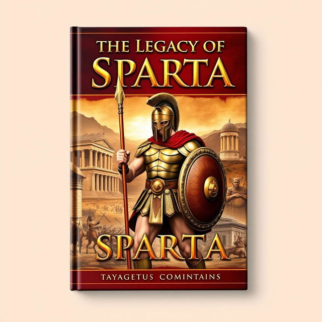 An engaging book cover that illustrates the history of Sparta