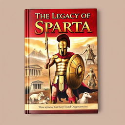 An engaging book cover that illustrates the history of Sparta