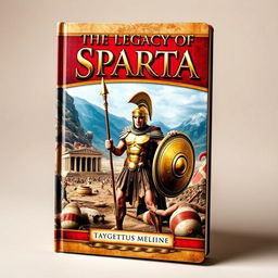 An engaging book cover that illustrates the history of Sparta