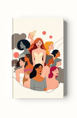 A thought-provoking book cover design that encapsulates the themes of body image, relationships, and the pressures faced by young women