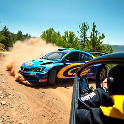 A sleek and powerful 2012 Lancia Delta WRC rally car in action during a thrilling rally stage