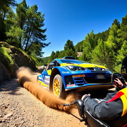 A sleek and powerful 2012 Lancia Delta WRC rally car in action during a thrilling rally stage