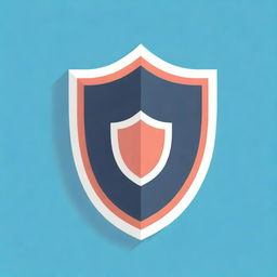 Design a shield symbolizing cybersecurity within an Accounting Information System, featuring elements like firewalls, encryption symbols, and security protocols signifying the importance of safeguarding financial data.