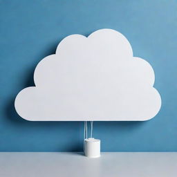 Create a cloud-shaped illustration signifying the transition to cloud-based accounting systems, demonstrating data storage, access, and security in the cloud, highlighting the flexibility and accessibility of modern accounting solutions.