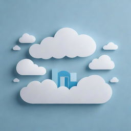 Create a cloud-shaped illustration signifying the transition to cloud-based accounting systems, demonstrating data storage, access, and security in the cloud, highlighting the flexibility and accessibility of modern accounting solutions.