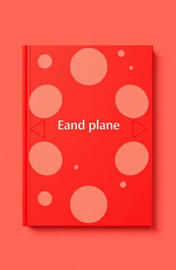 A vibrant red book cover design that features a minimalistic and elegant layout