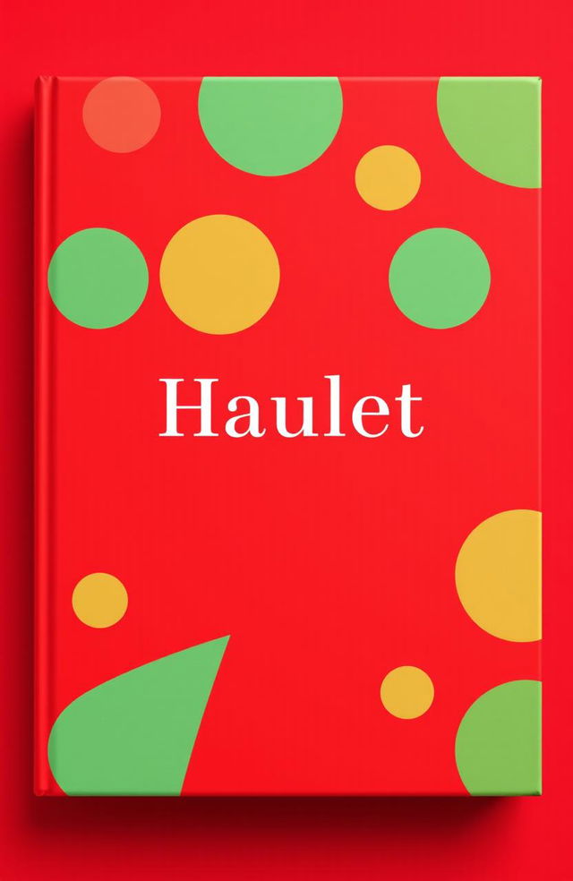 A vibrant red book cover design that features a minimalistic and elegant layout