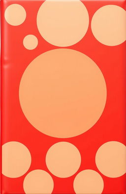 A vibrant red book cover design that features a minimalistic and elegant layout