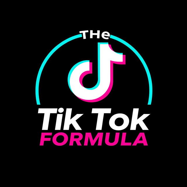 A creative logo design for 'The TikTok Formula' showcasing the essence of TikTok with a stylish TikTok icon