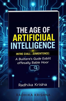 A captivating and modern eBook cover for 'The Age of Artificial Intelligence: A Beginner's Guide to ChatGPT and Beyond' by Radhika Krishna